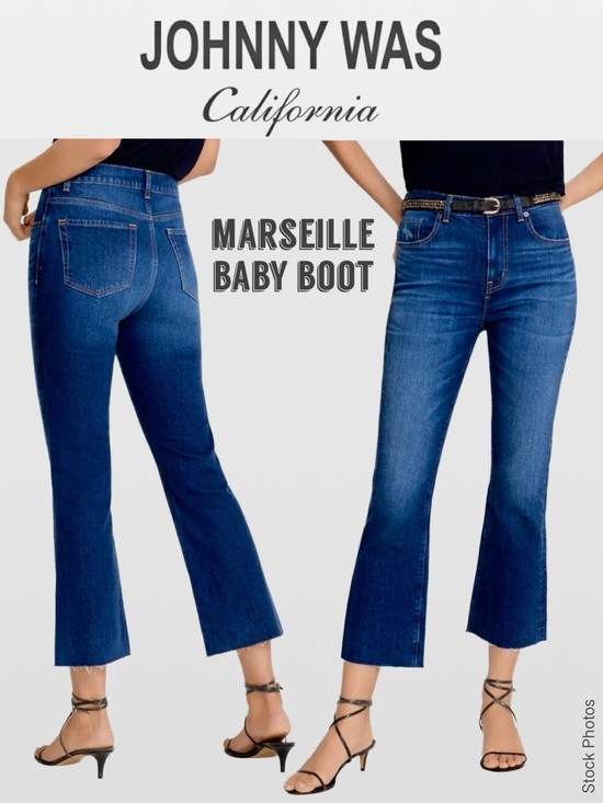 Johnny Was Denim - Johnny Was Marseille Baby Boot Jeans Cropped Raw Hem (31)